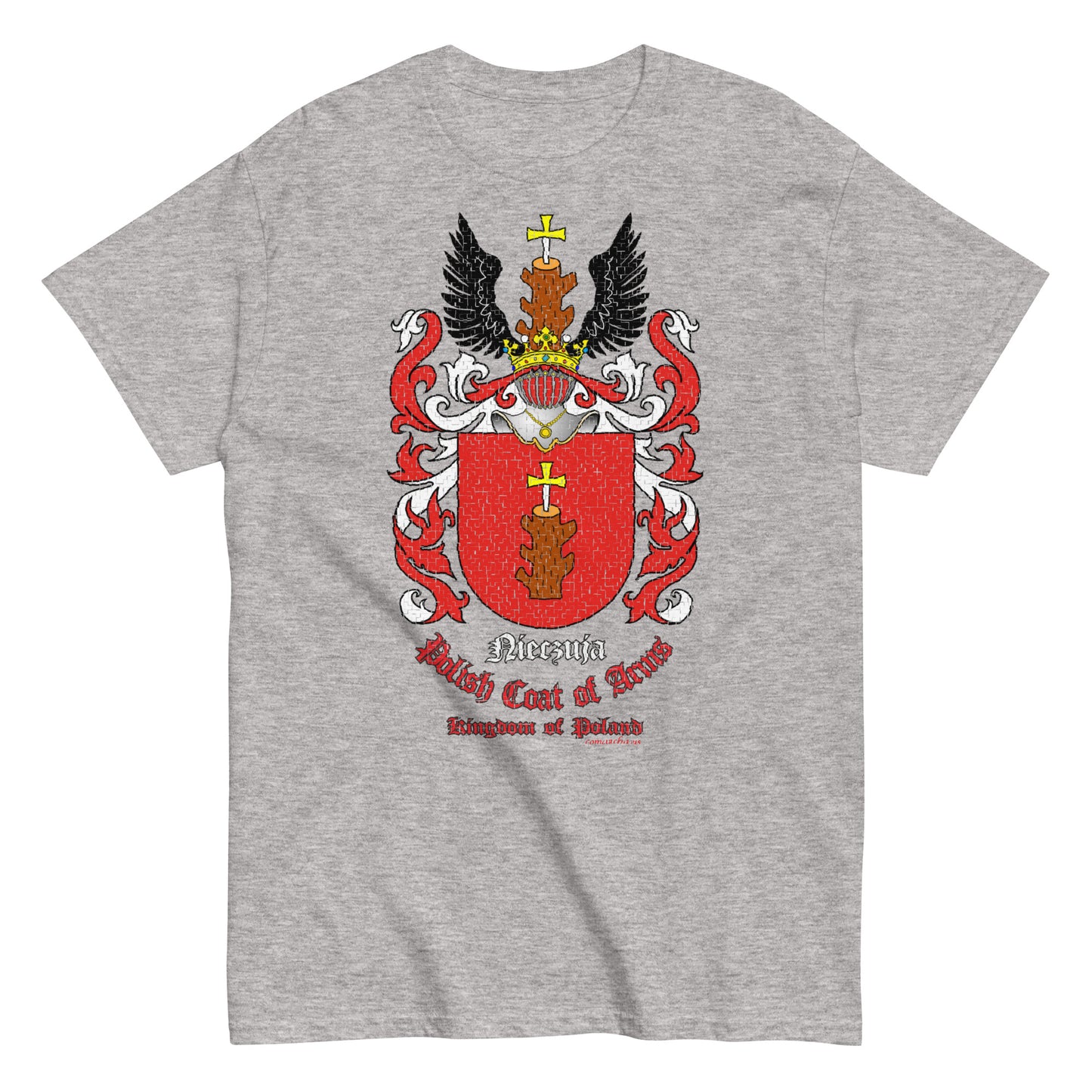 Nieczuja Herb Koszulka, Polskie Herby Rodowe Koszulki, Nieczuja coats of arms tee, Comancha Graphics,