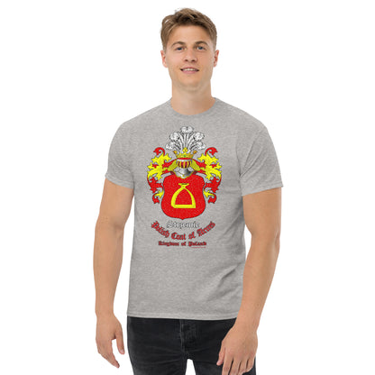 Strzemie Herb szlachecki Koszulka, Polski herb rodowy koszulka, Strzemie coats of arms t-shirt, Comancha Graphics,