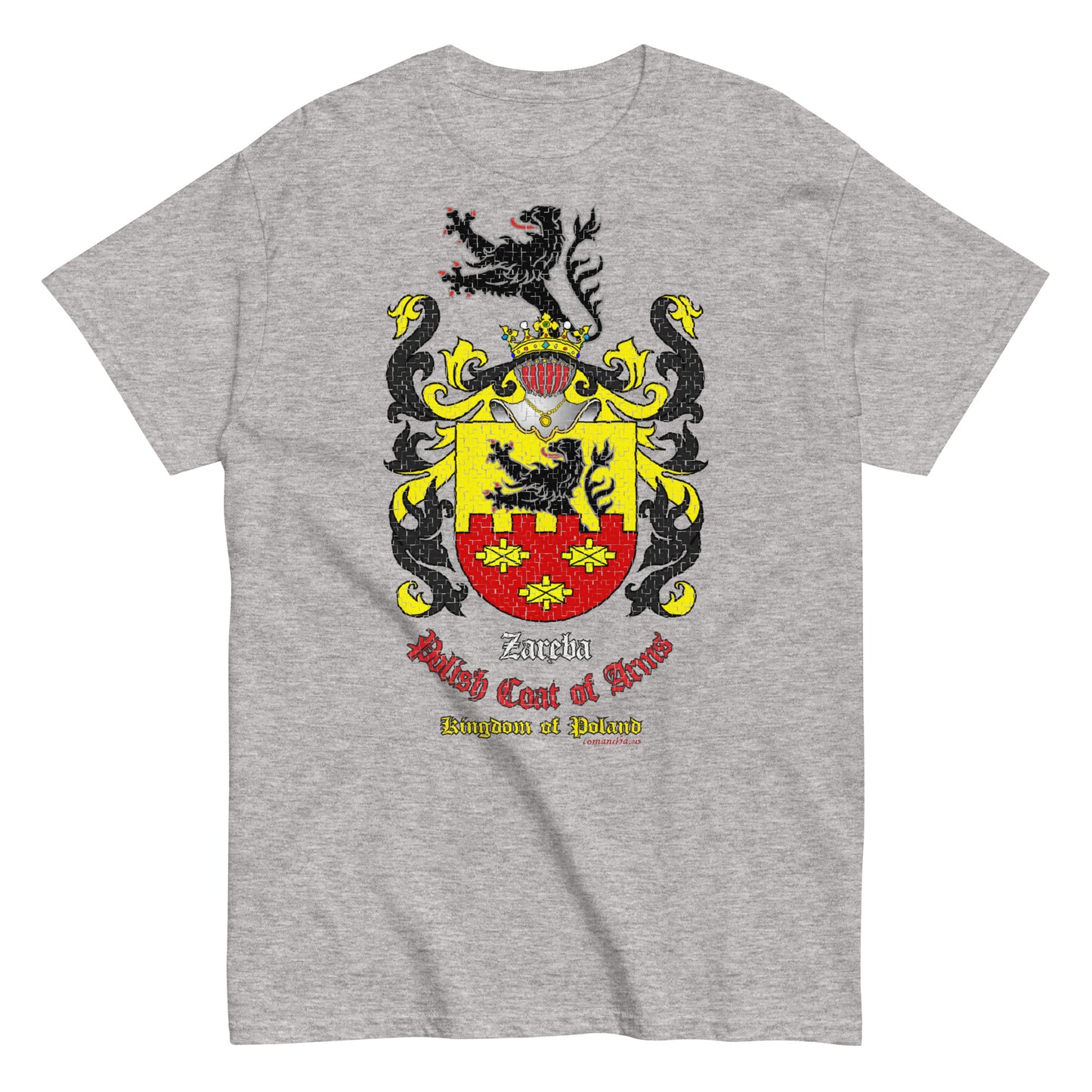 Zareba Herb szlachecki Koszulka, Polski herb rodowy koszulka, Zareba coats of arms t-shirt, Comancha Graphics,