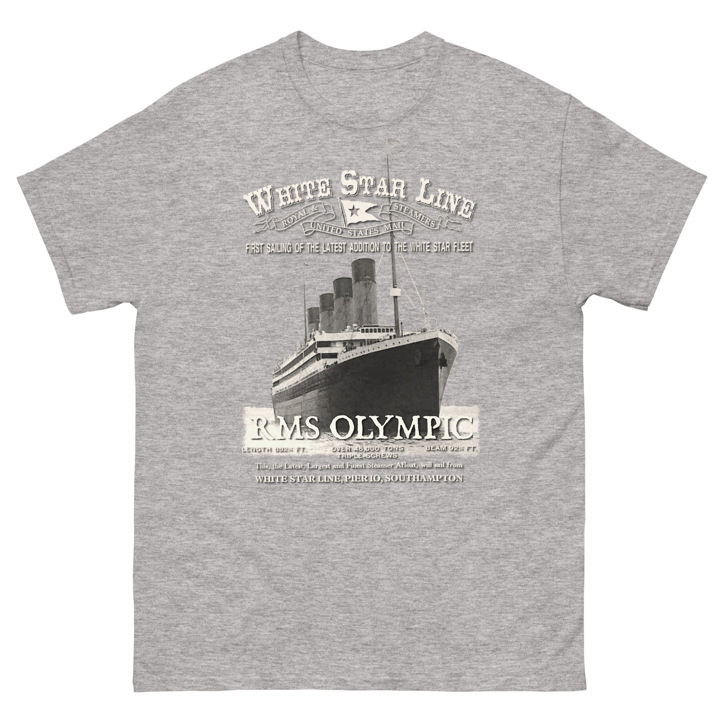 RMS OLYMPIC T-shirt, RMS Olympic Tee, Comancha Graphics,