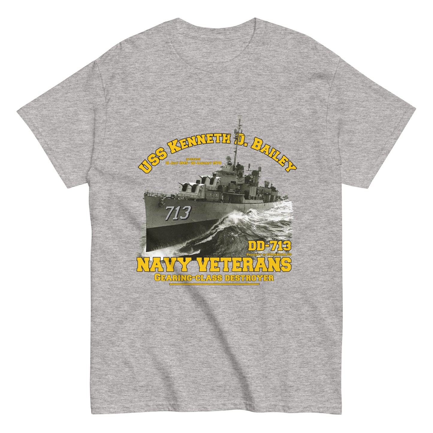 USS Kenneth D. Bailey DD-713 Destroyer T-shirt