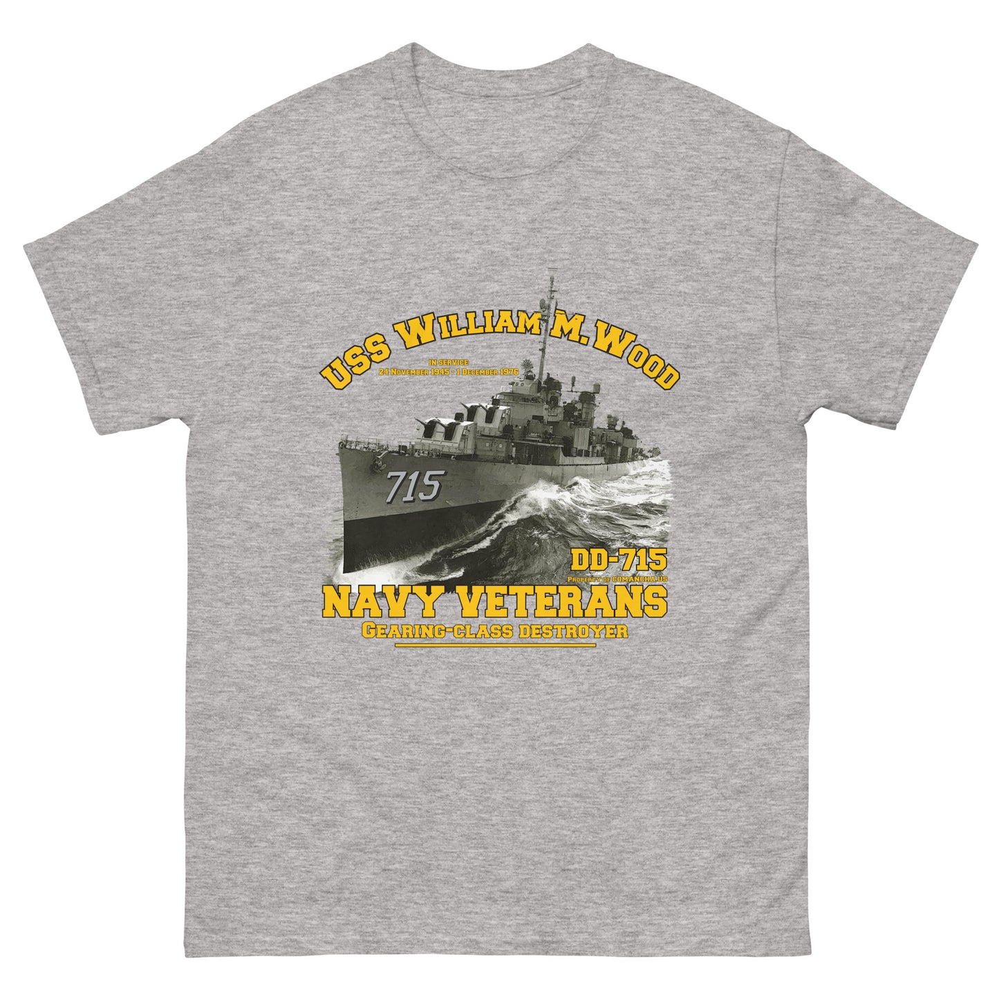 USS William M. Wood DD-715 T-shirt,