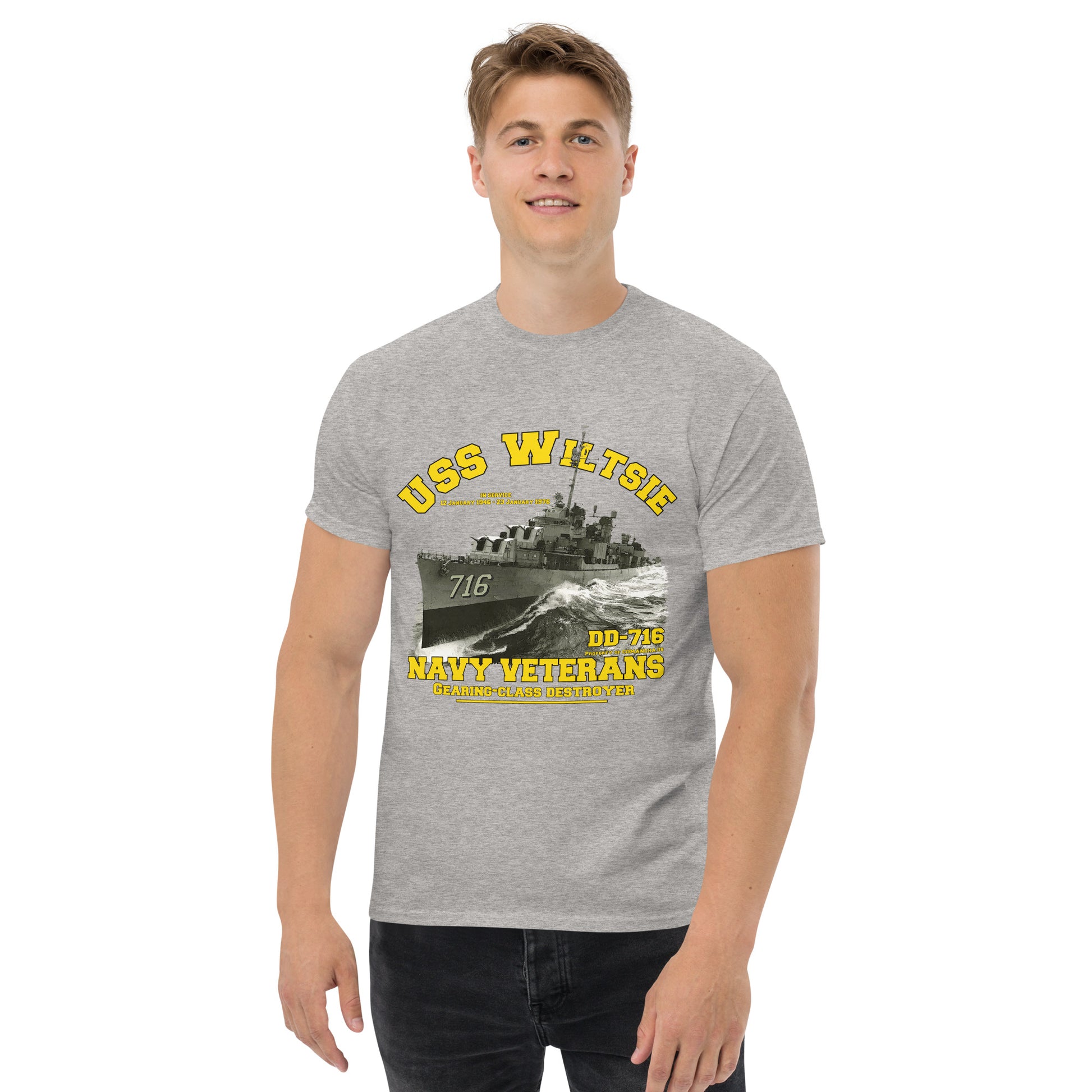 USS Wiltsie DD-716 Destroyer T-shirt, USS Wiltsie tee, Comancha,