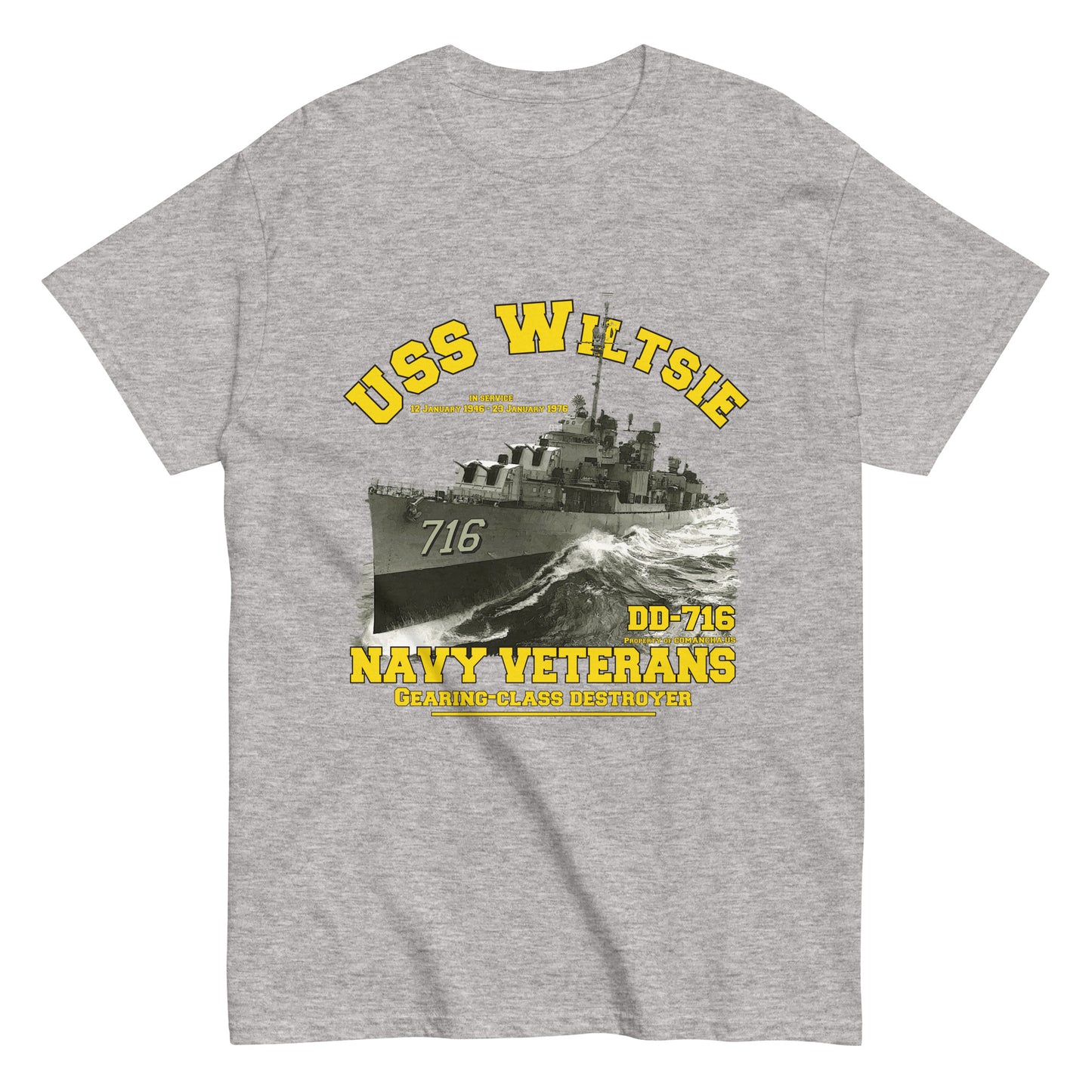 USS Wiltsie DD-716 Destroyer T-shirt