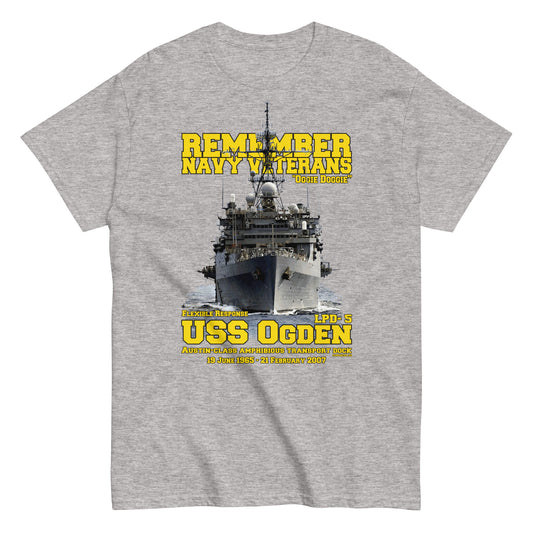 USS OGDEN LPD-5 Navy Veterans T-shirt,