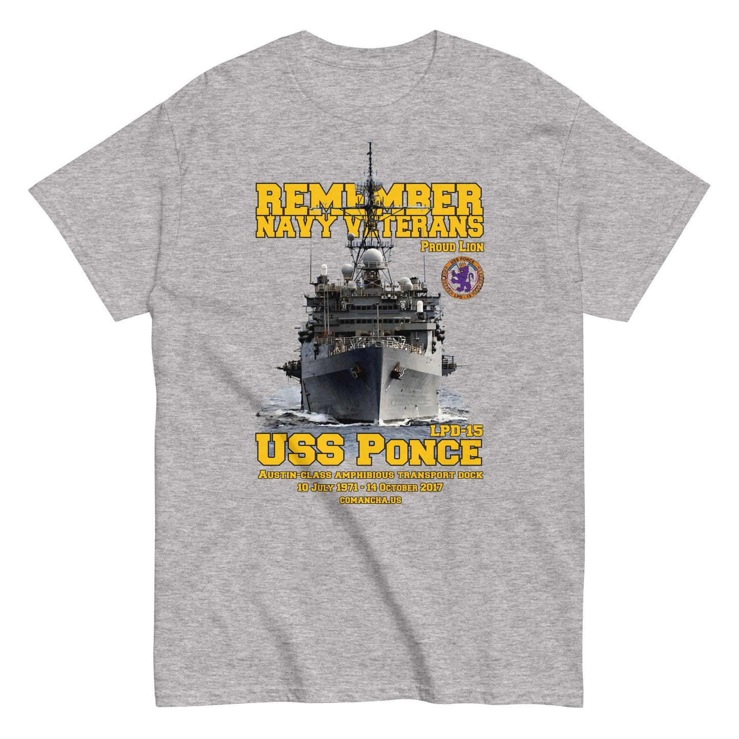 USS PONCE LPD-15 Veterans T-shirt