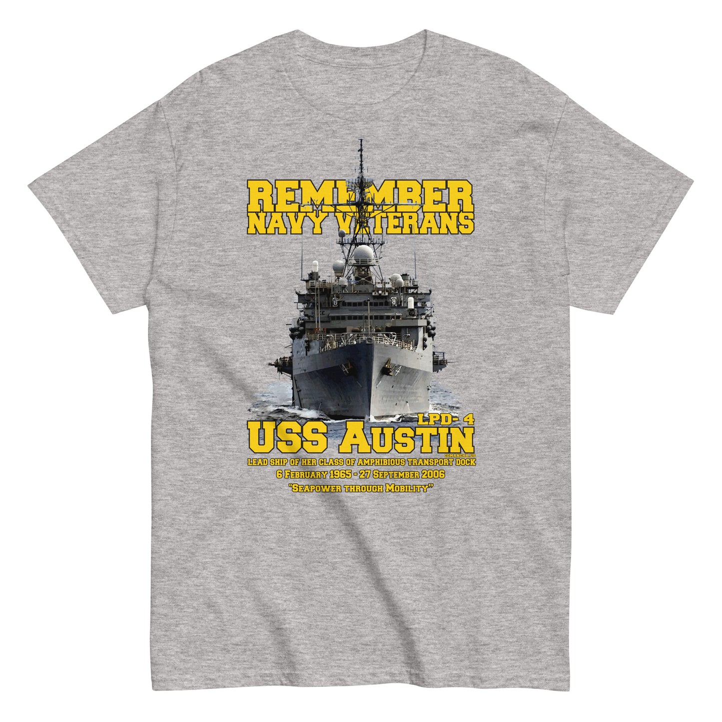 USS AUSTIN LPD-4 Veterans T-shirt,