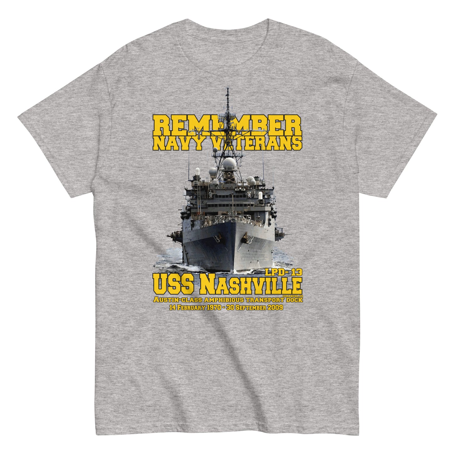 USS NASHVILLE LPD-13 Veterans t-shirt