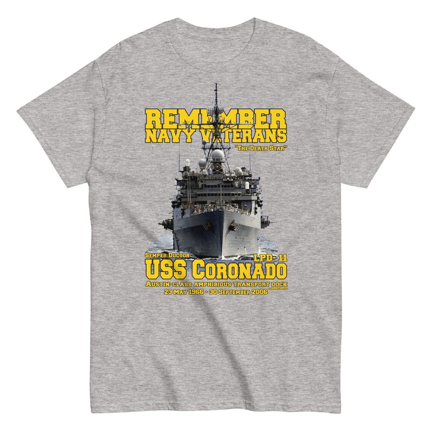 USS CORONADO LPD-11 Veterans T-shirt,