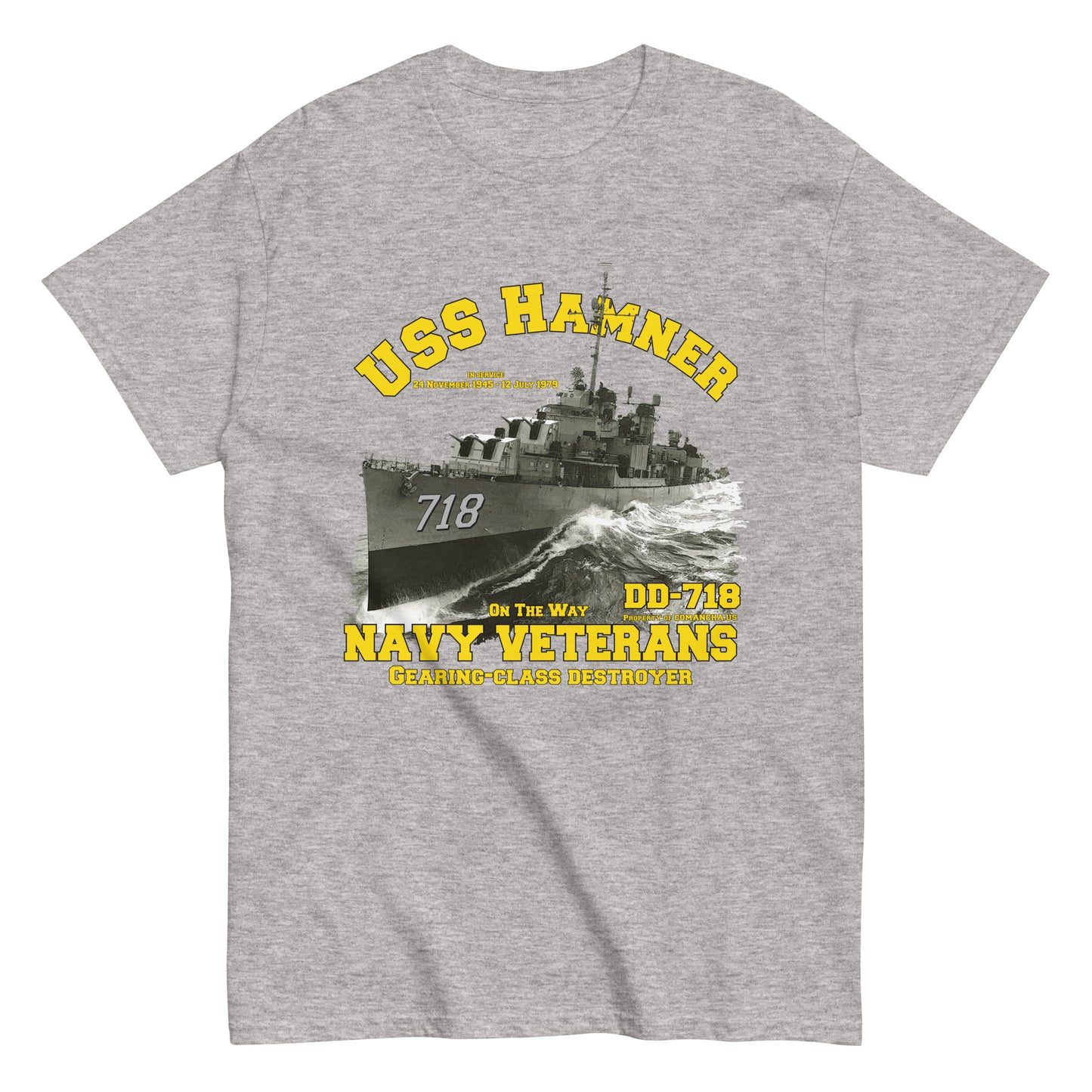 USS Hamner DD 718 Destroyer T-shirt,