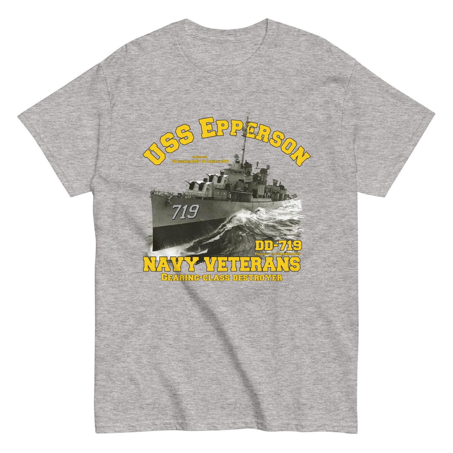 USS Epperson DD 719 Destroyer T-shirt,