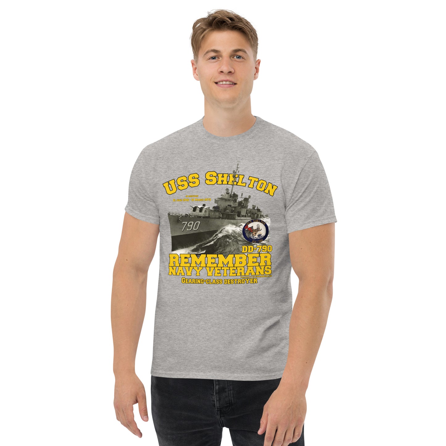 USS Shelton DD-790 Destroyer t-shirt