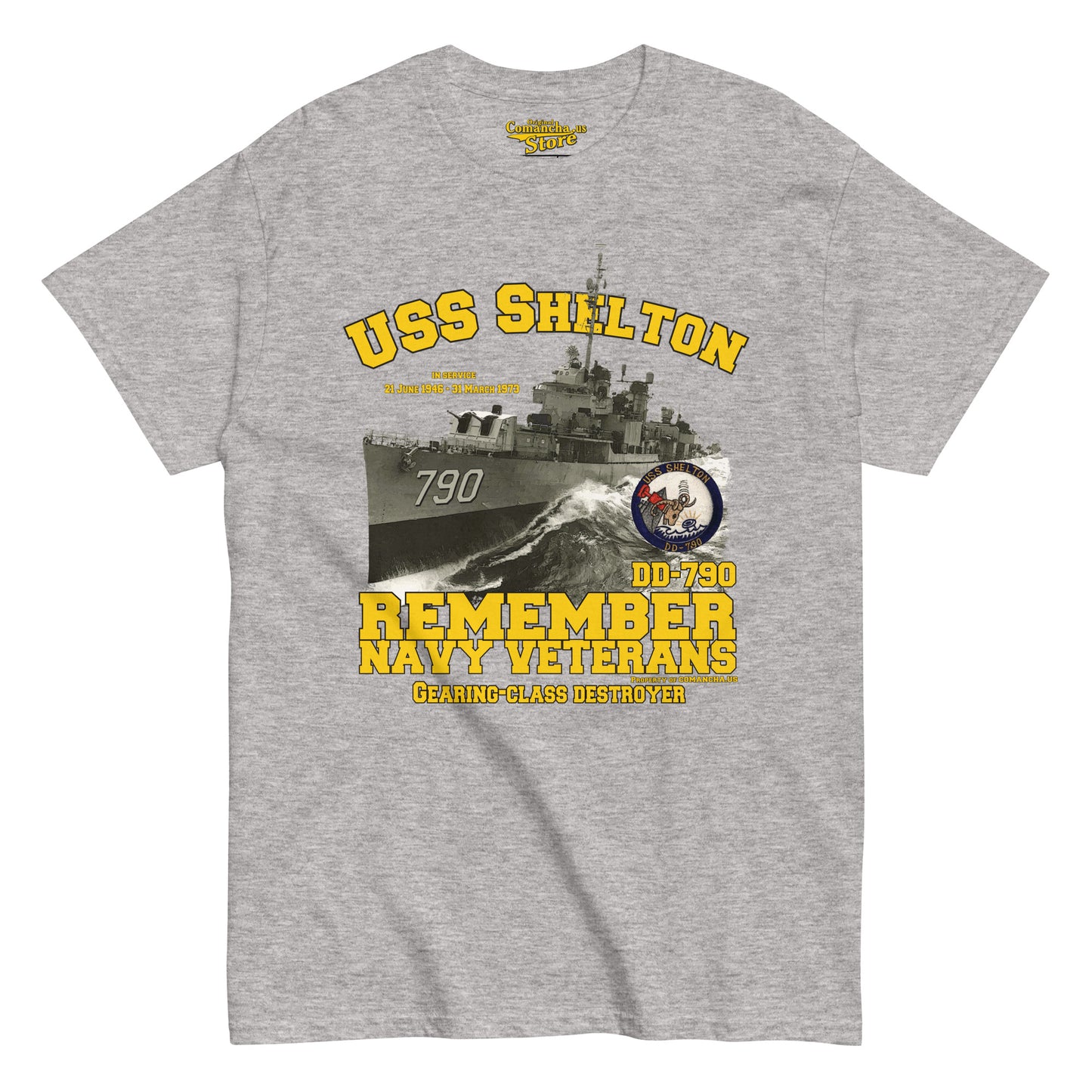 USS Shelton DD-790 Destroyer t-shirt