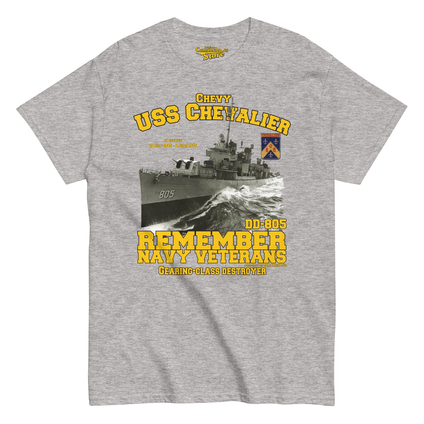 USS Chevalier DD-805 Destroyer Veterans tee