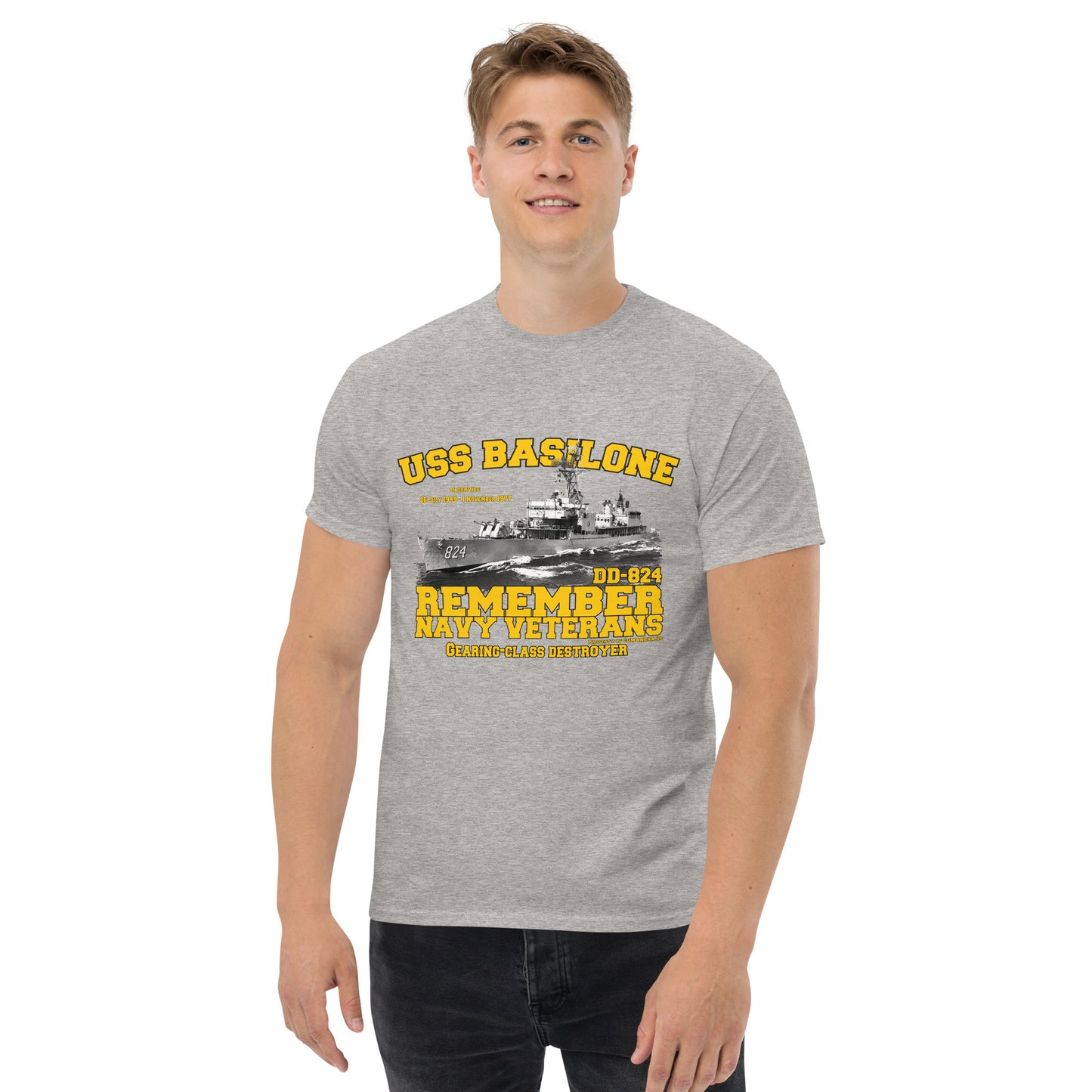 USS Basilone DD-824 Destroyer T-shirt