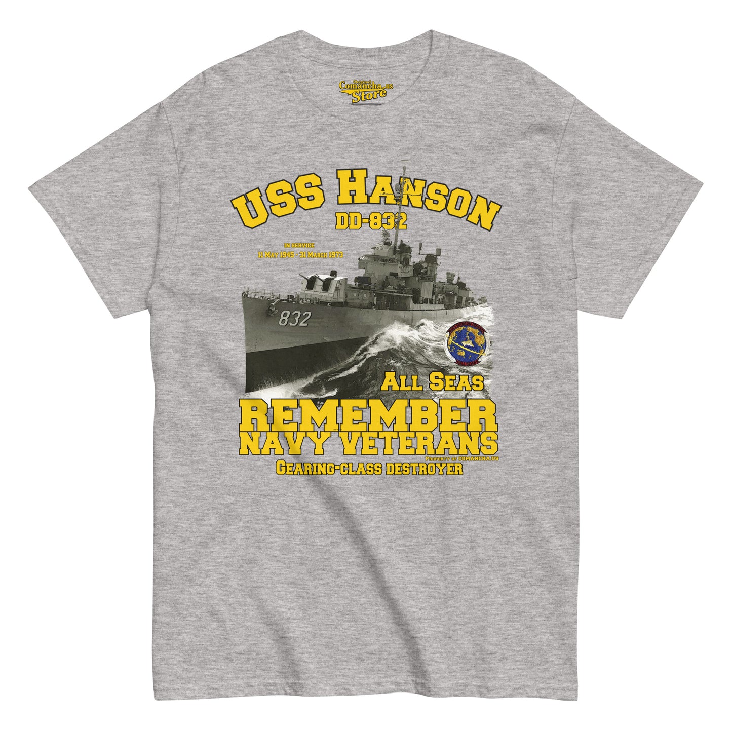 USS Hanson DD-832 Destroyer tee