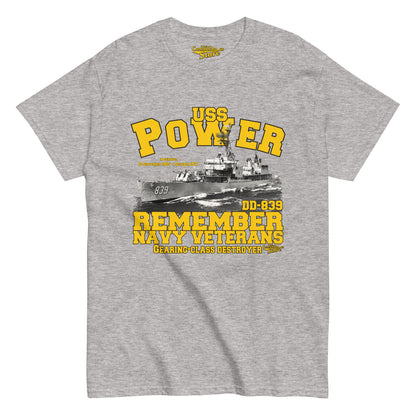 USS Power DD-839 Destroyer t-shirt,