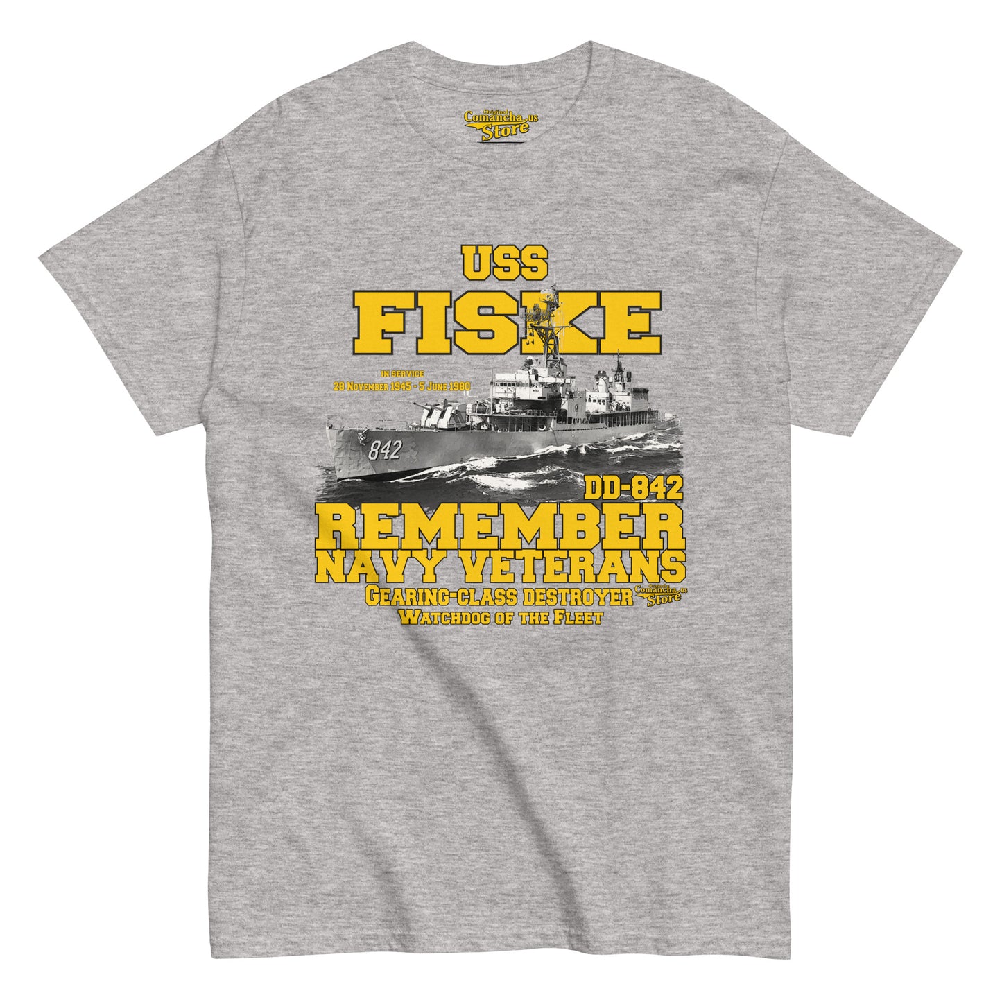 USS Fiske DD-842 Destroyer t-shirt,