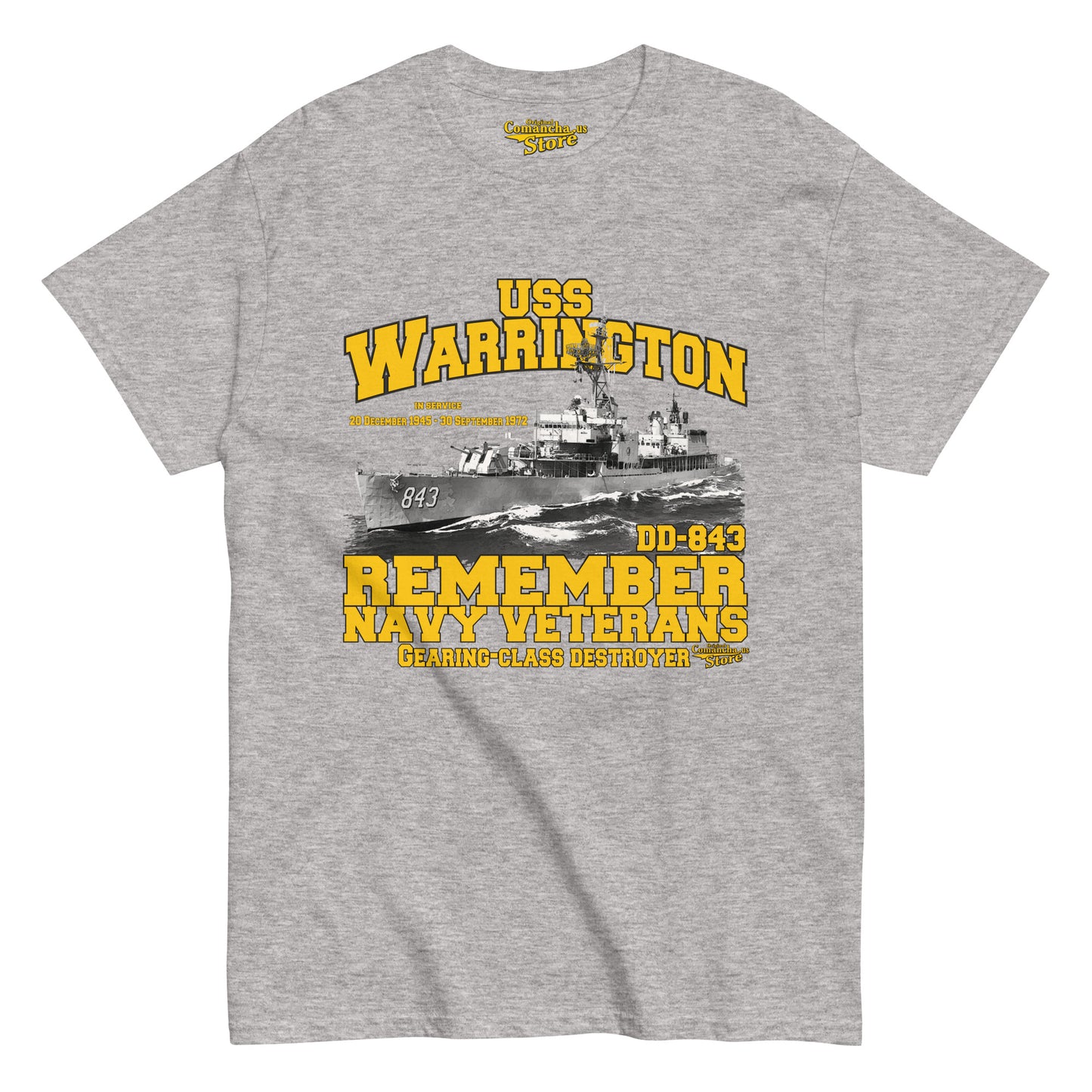 USS Warrington DD-843 Shipmates t-shirt,