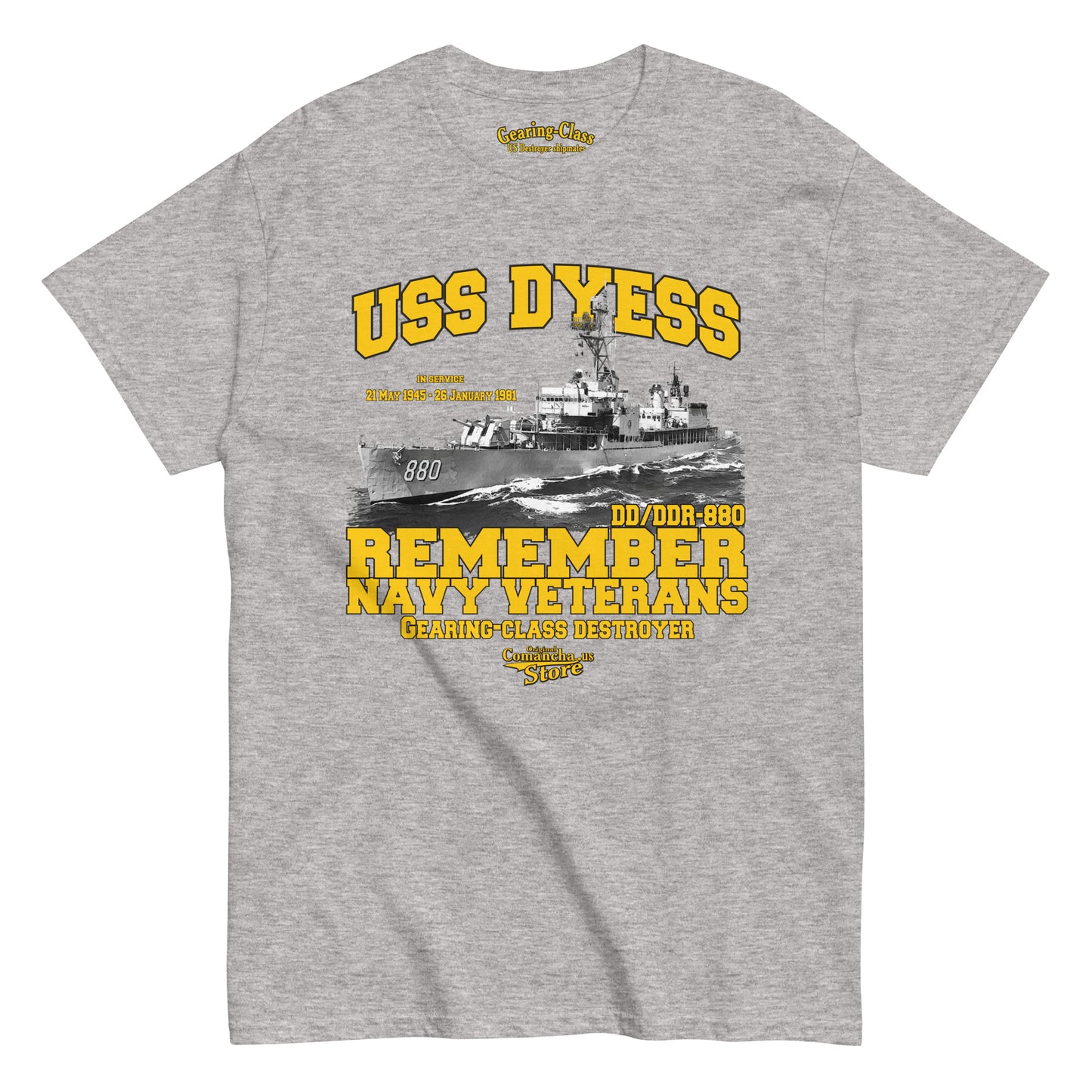 USS Dyess DD-880 Shipmates T-shirt