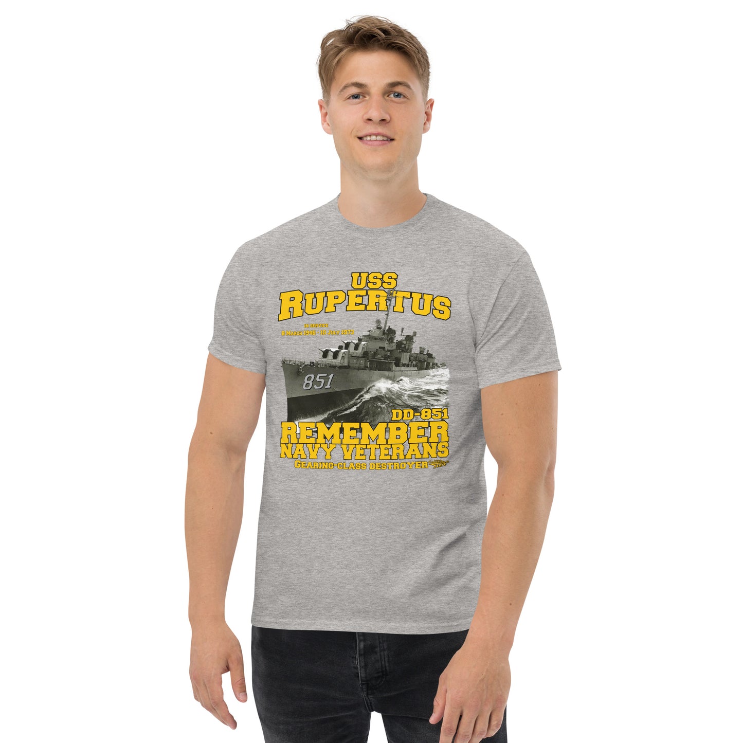 USS Rupertus DD-851 Destroyer T-shirt,