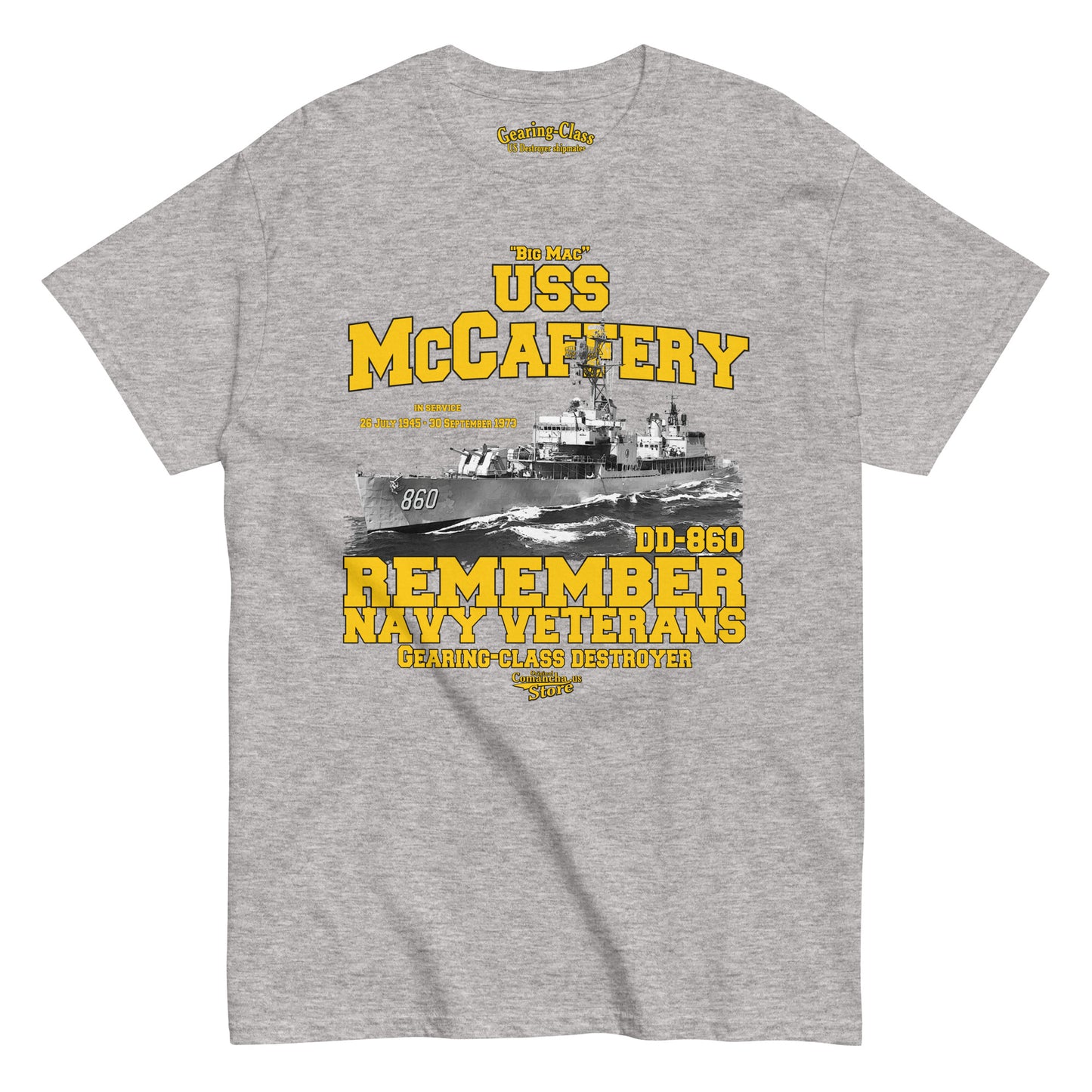 USS McCaffery DD-860 Destroyer T-shirt,