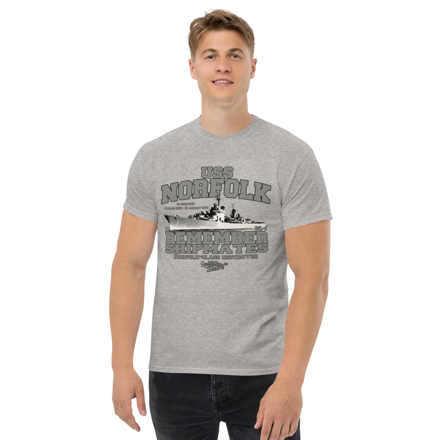 USS Norfolk DL-1 Destroyer Shipmates T-shirt