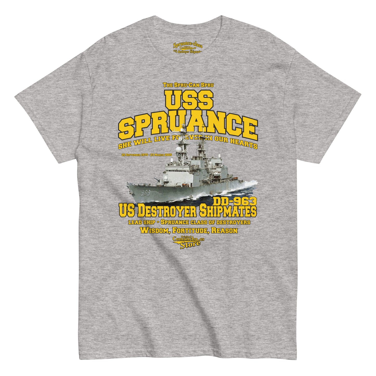 USS Spruance DD-963 T-shirt,