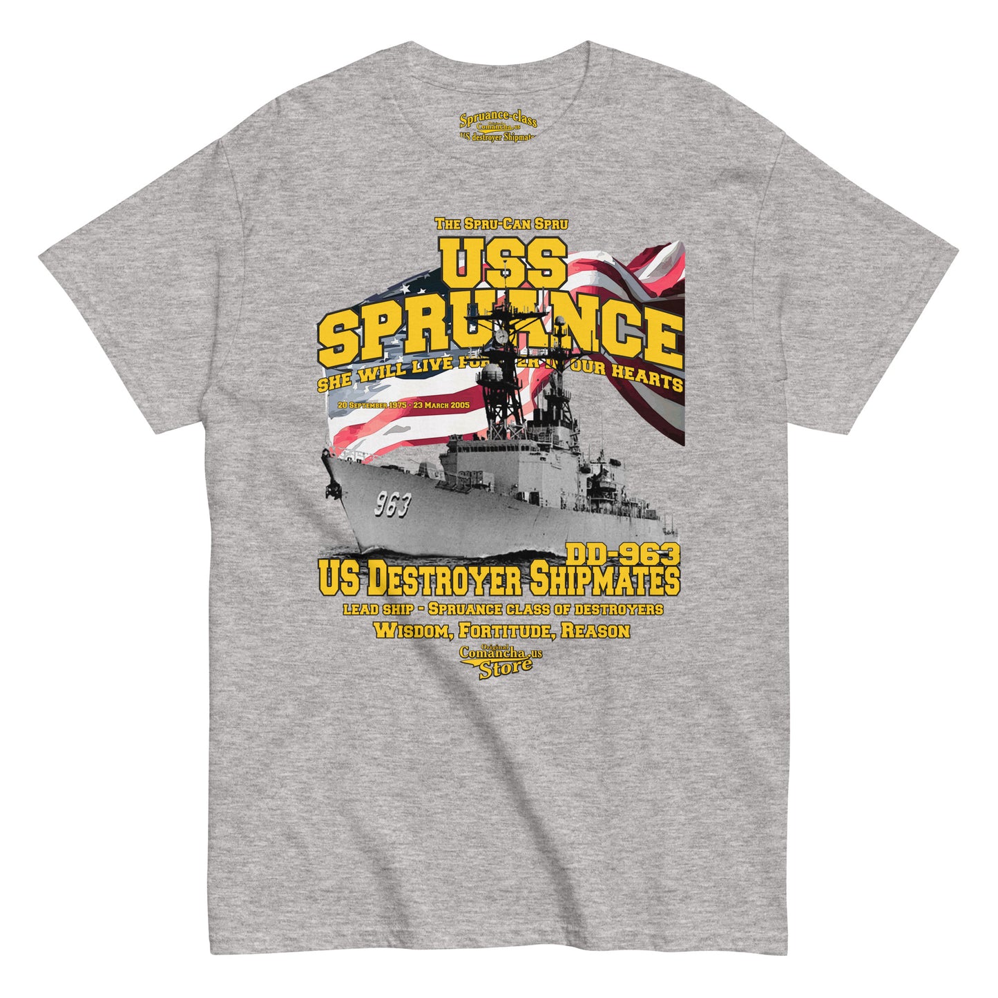 USS Spruance DD-963 tee,