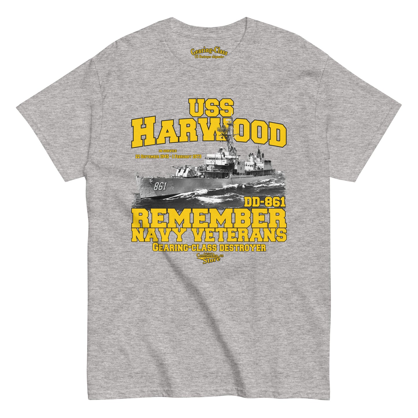 USS Harwood DD-861 Destroyer t-shirt