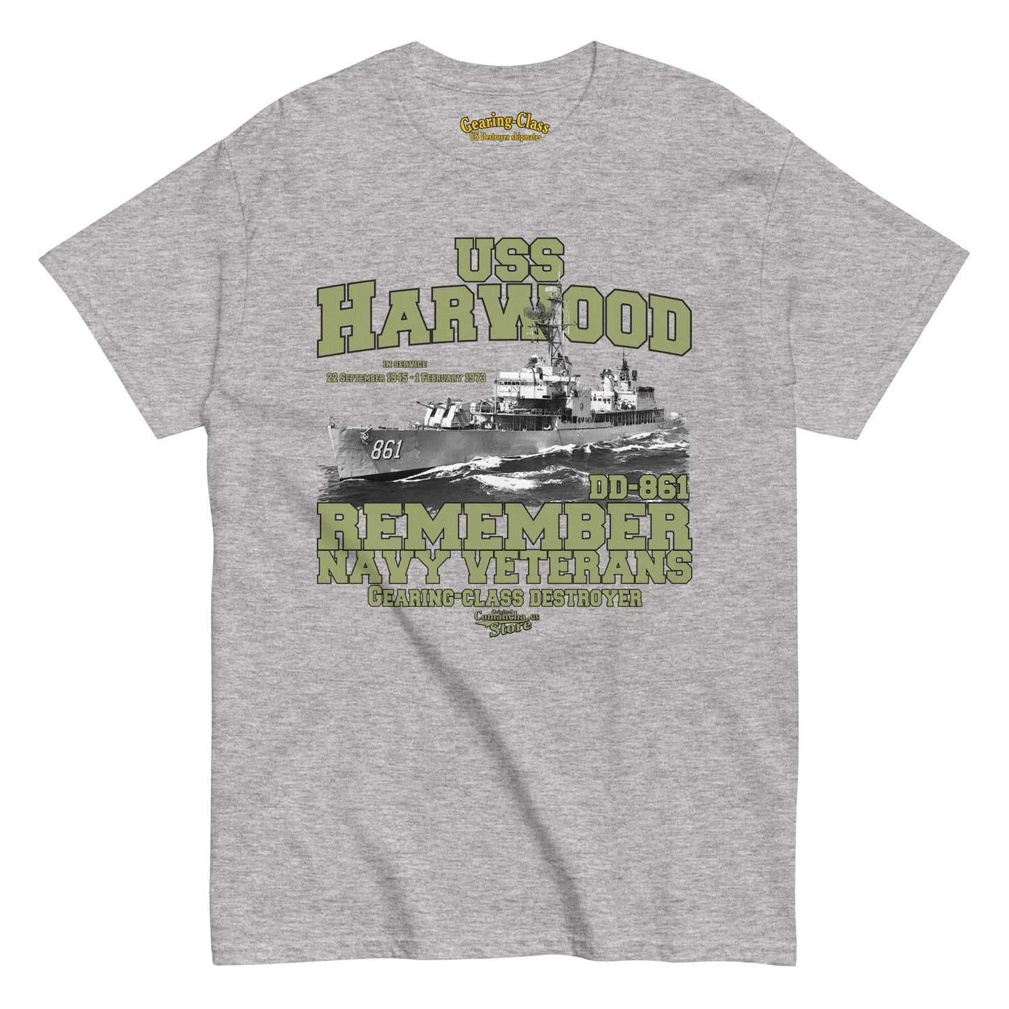 USS Harwood DD-861 Destroyer tee,