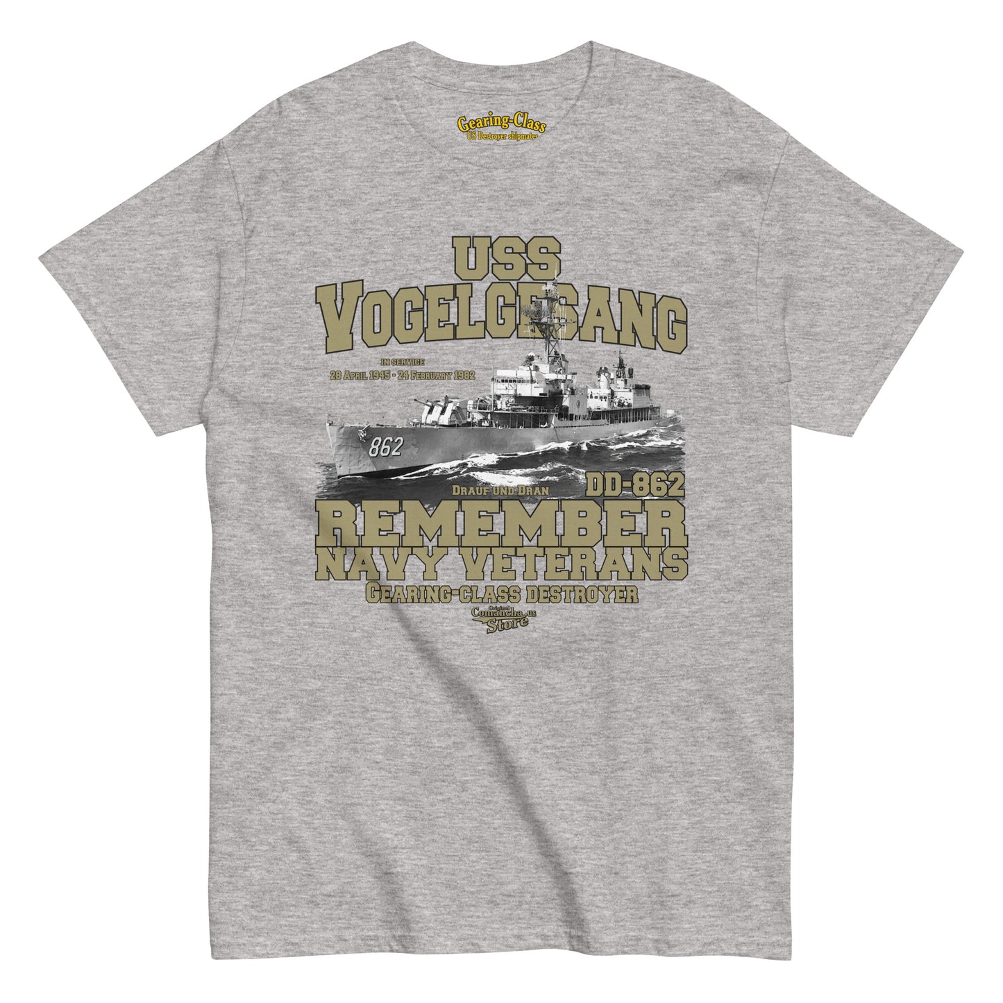 USS Vogelgesang DD-862 Destroyer T-shirt