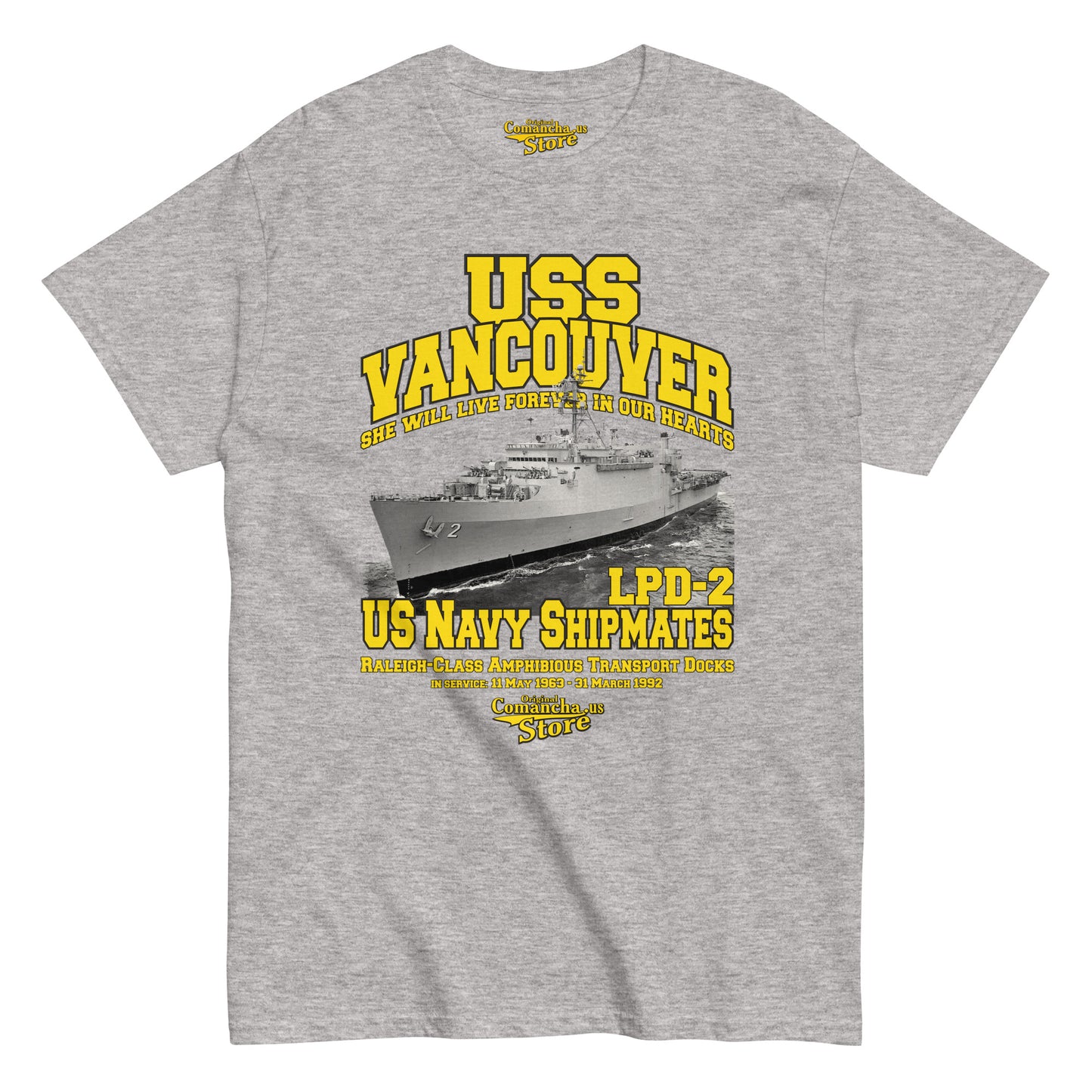 USS Vancouver LPD-2 Navy Shipmates tee,