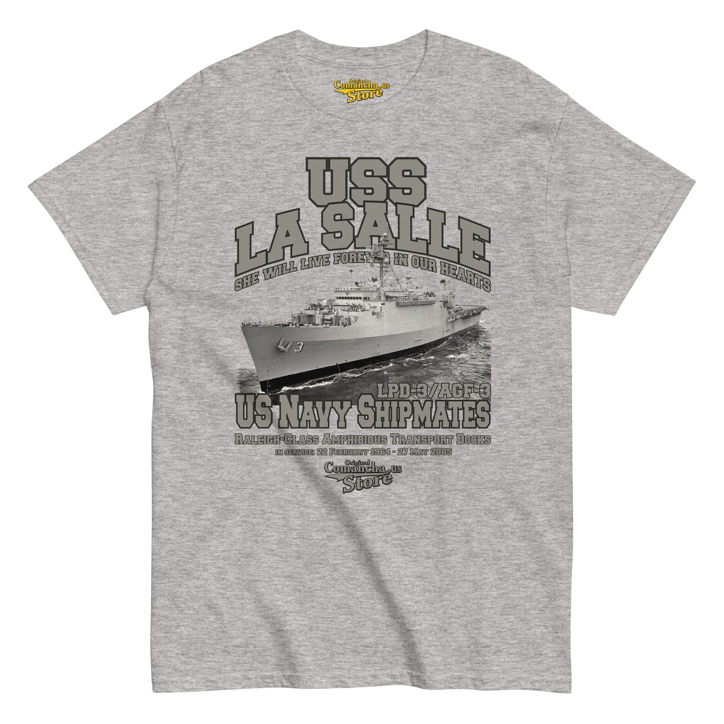 USS La Salle LPD-3 Navy Shipmates Tee,