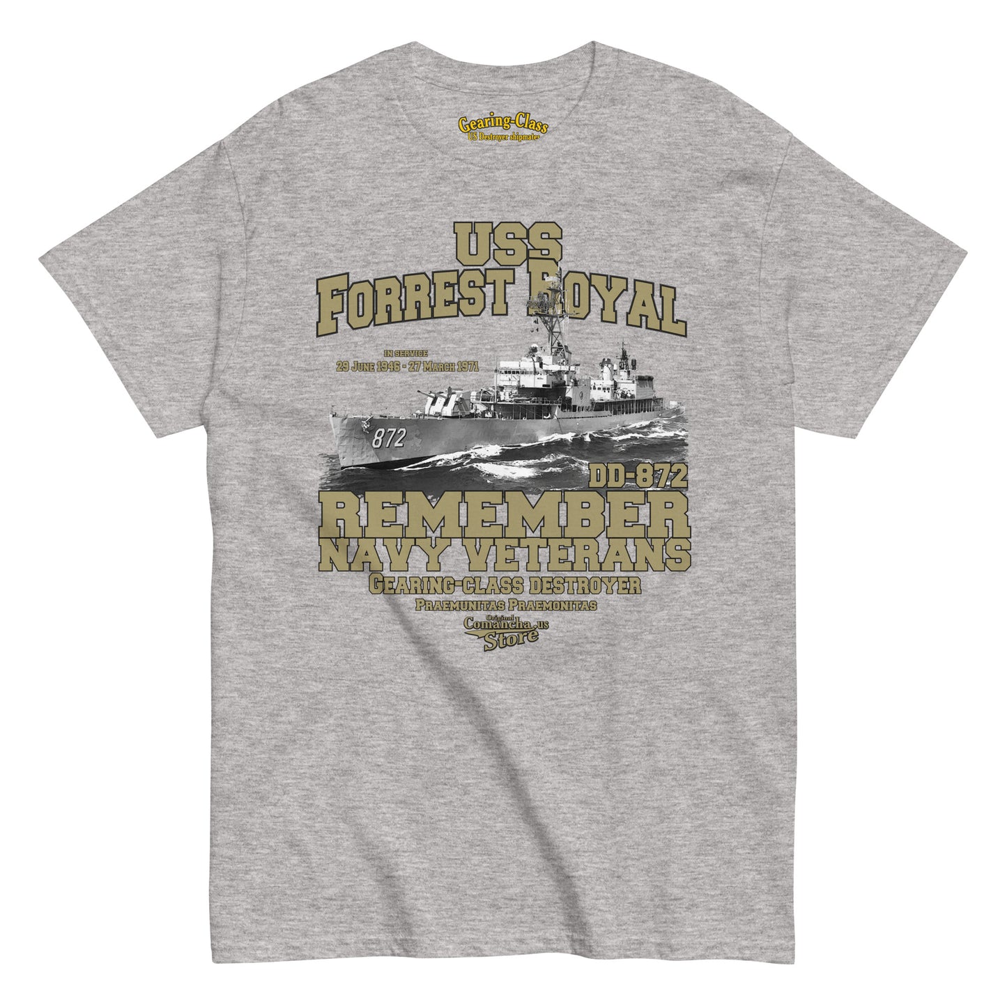 USS Forrest Royal DD-872 t-shirt,