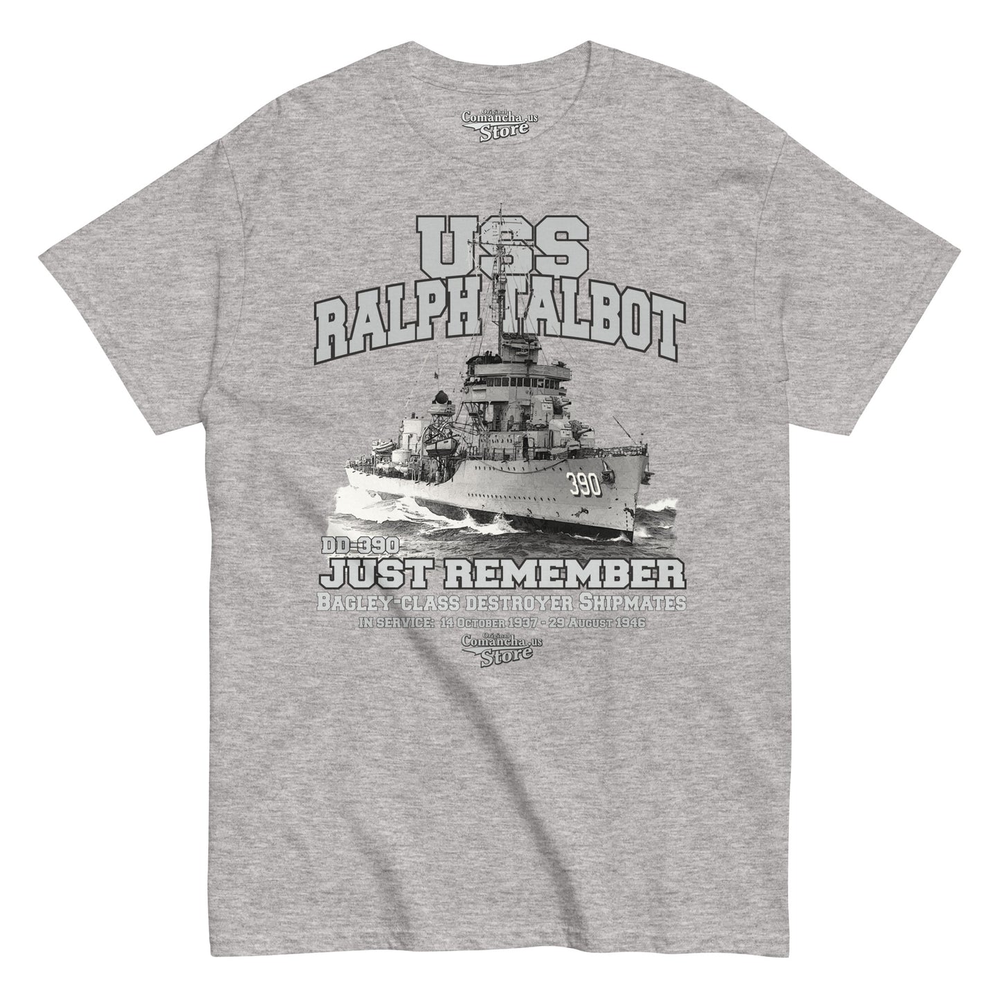 USS Ralph Talbot DD-390 Destroyer t-shirt