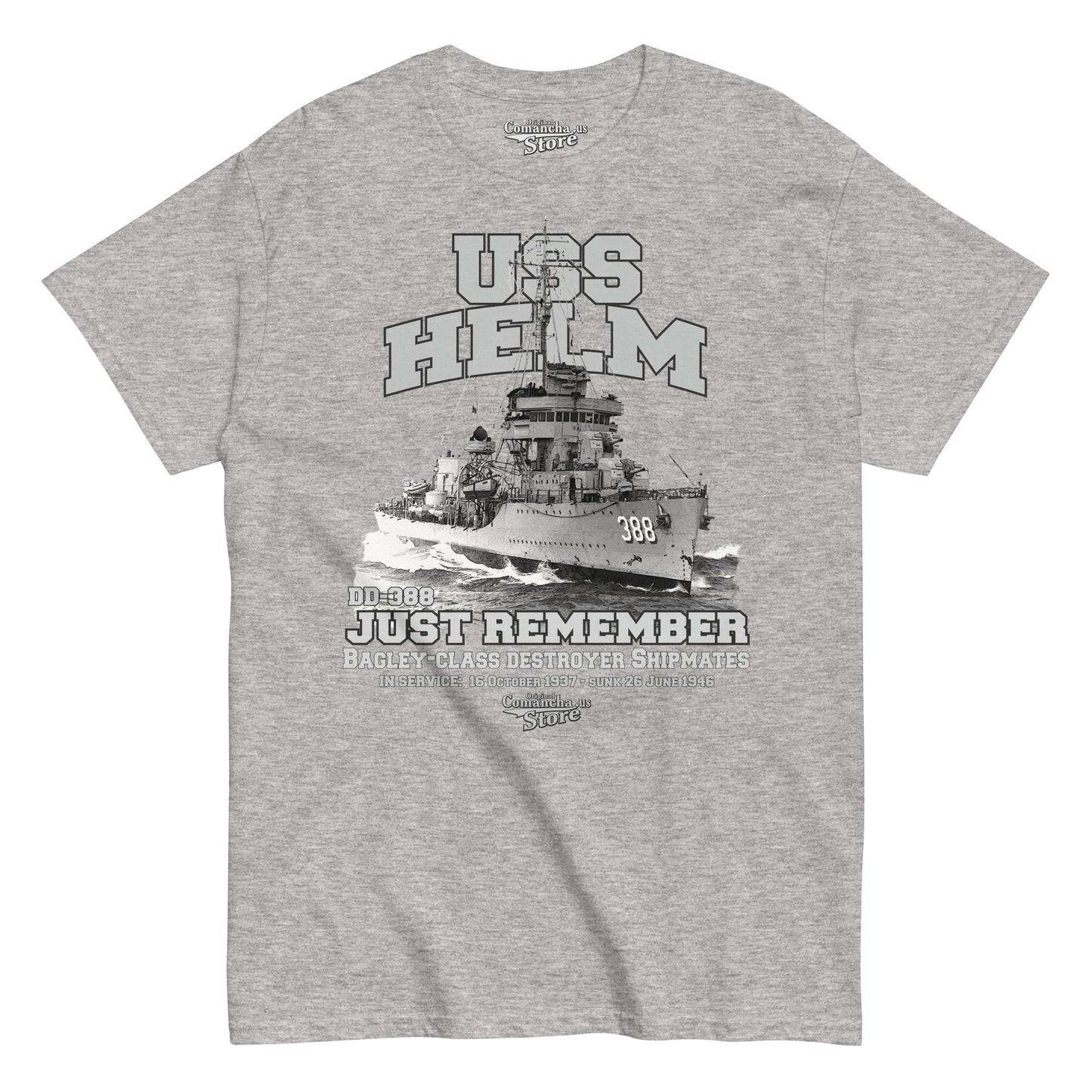 USS Helm DD-388 Destroyer Tee