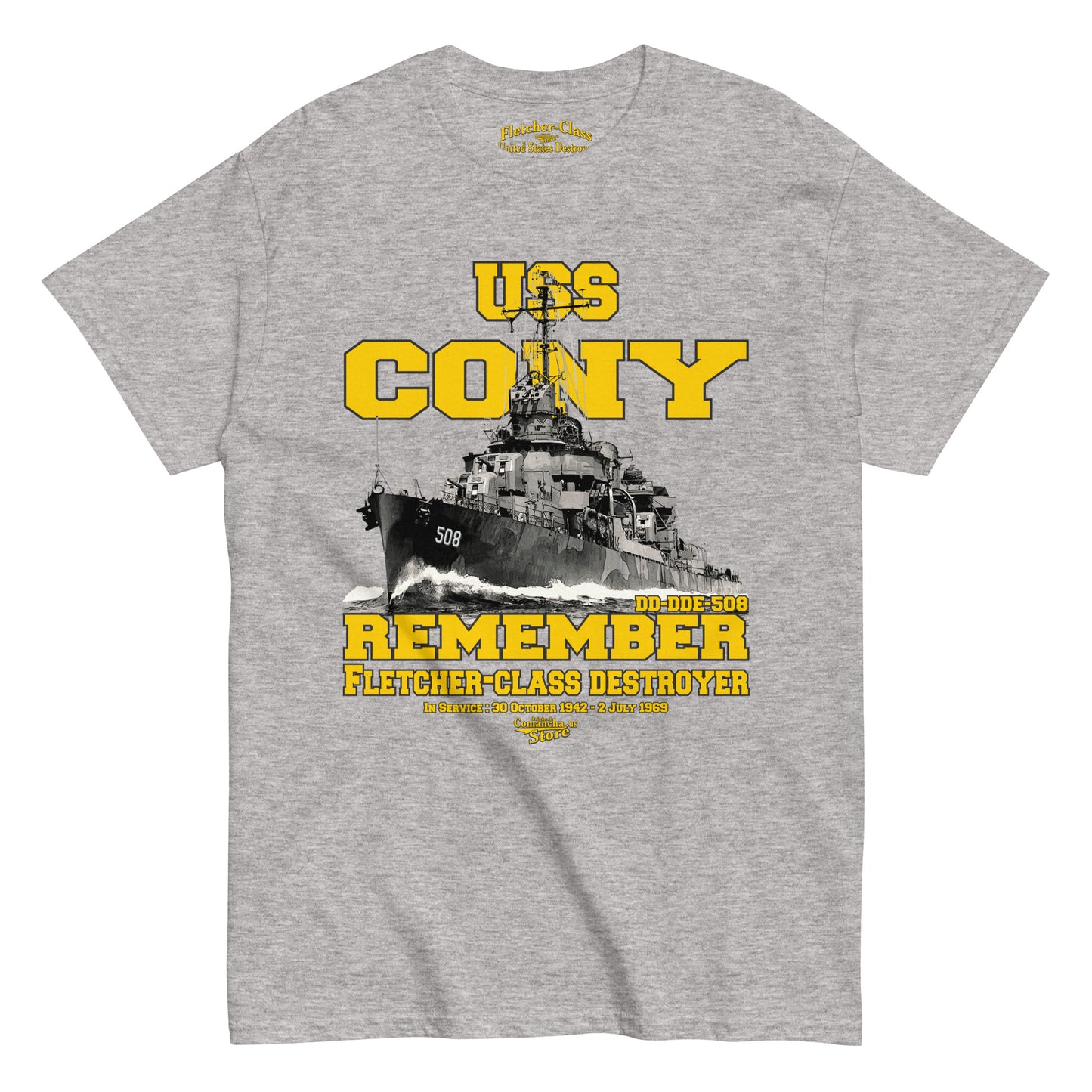 USS Cony DD/DDE-508 t-shirt