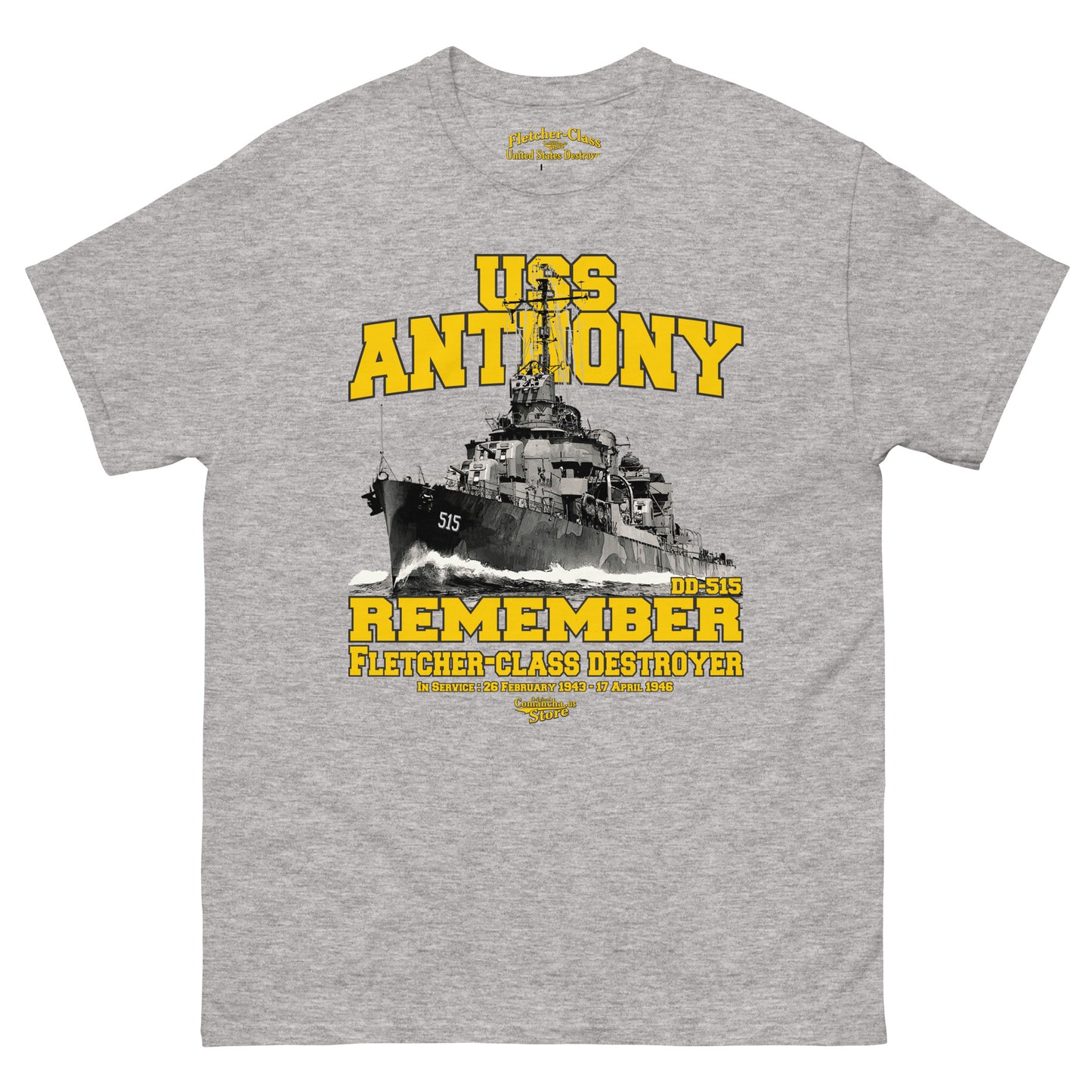 USS Anthony DD-515 t-shirt