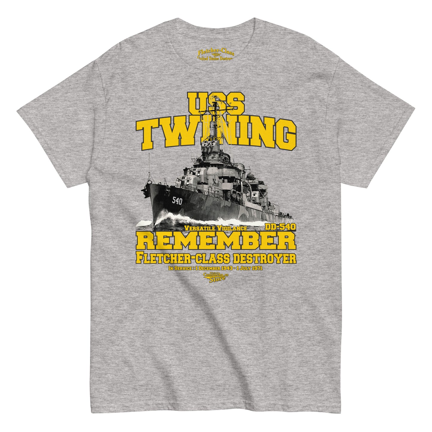 USS Twining DD-540 t-shirt