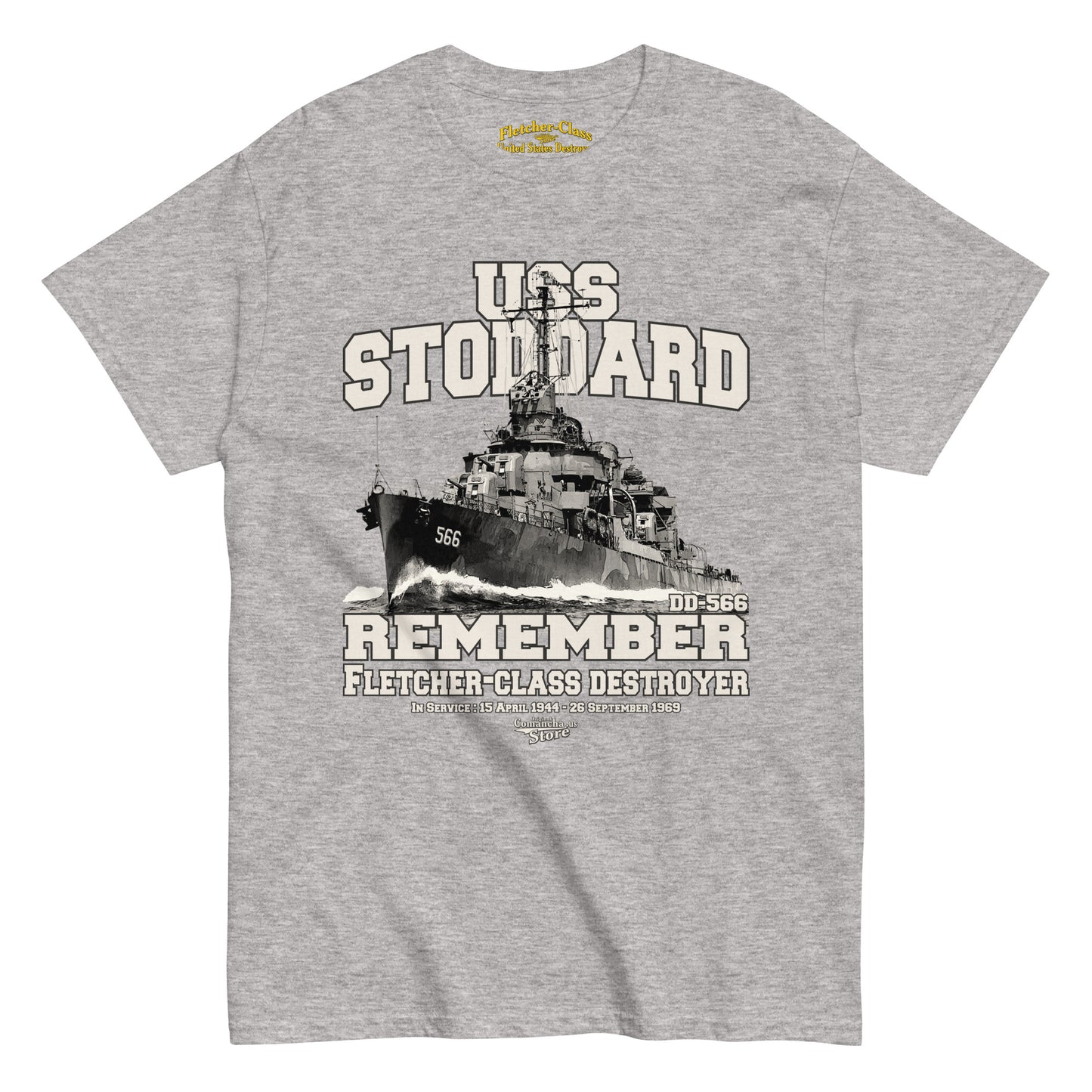 USS Stoddard DD-566 destroyer t-shirt