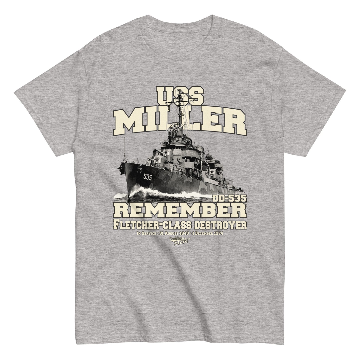 USS Miller DD-535 t-shirt