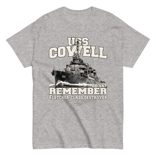 USS Cowell DD-547 destroyer t-shirt