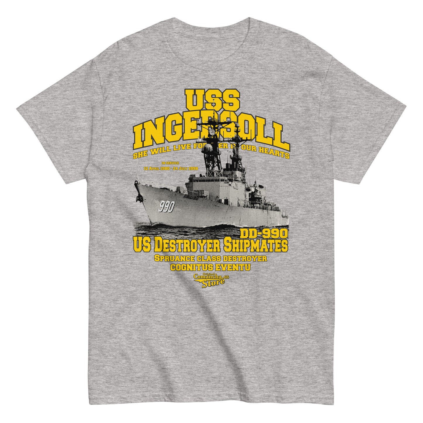 USS Ingersoll DD-990 t-shirt