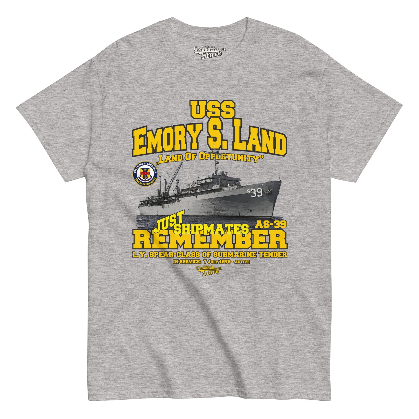 USS Emory S. Land AS-39 t-shirt