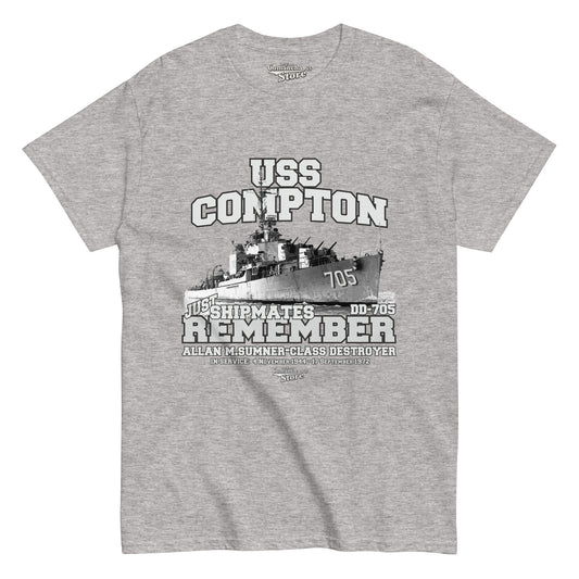 USS Compton DD-705 destroyer t-shirt