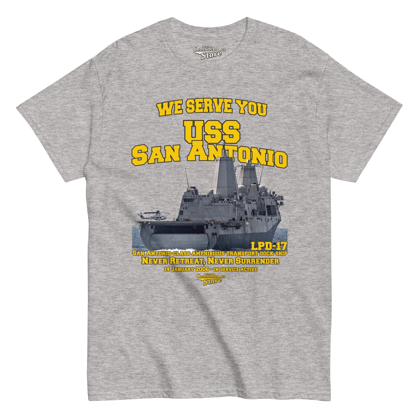 USS San Antonio LPD-17 t-shirt