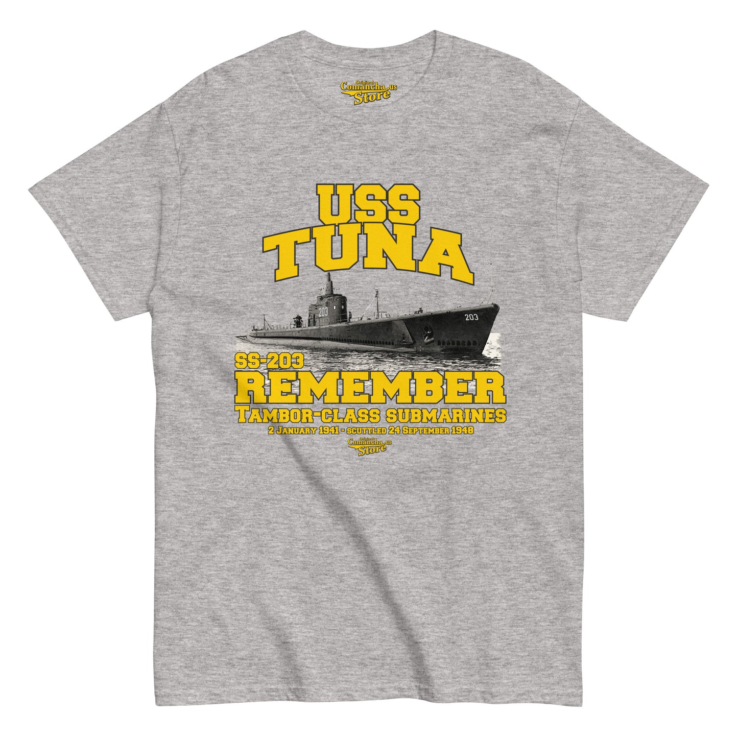 USS Tuna SS-203 Submarine t-shirt