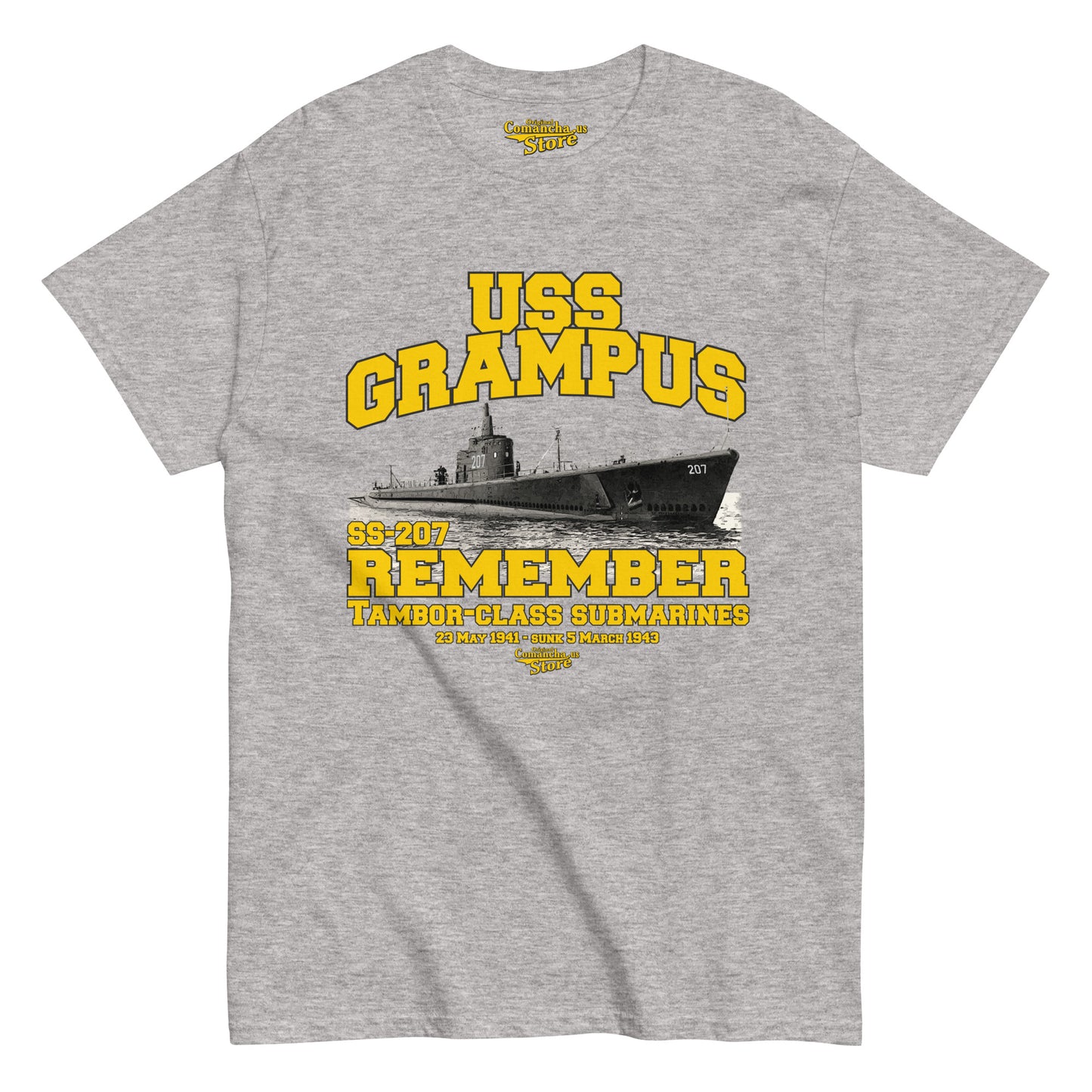 USS Grampus SS-207 shipmates t-shirts