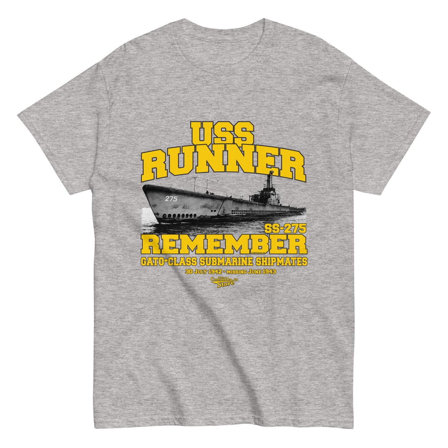 USS Runner SS-275 Submarine T-shirt